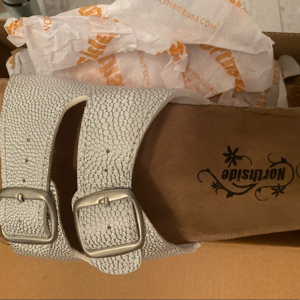 Silver sandals